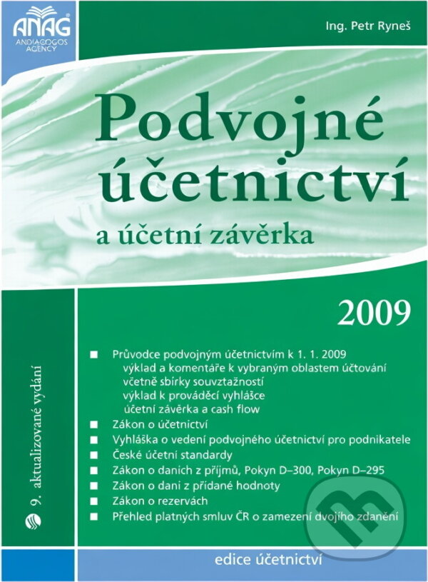 Kniha: Podvojné účetnictví 2009 (Petr Ryneš). ANAG