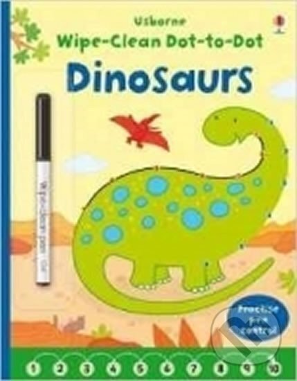 Levně Wipe-Clean Dot-to-Dot Dinosaurs - Felicity Brooks