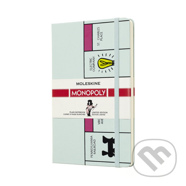 Moleskine - zápisník Monopoly Board bledomodrý, Moleskine, 2018