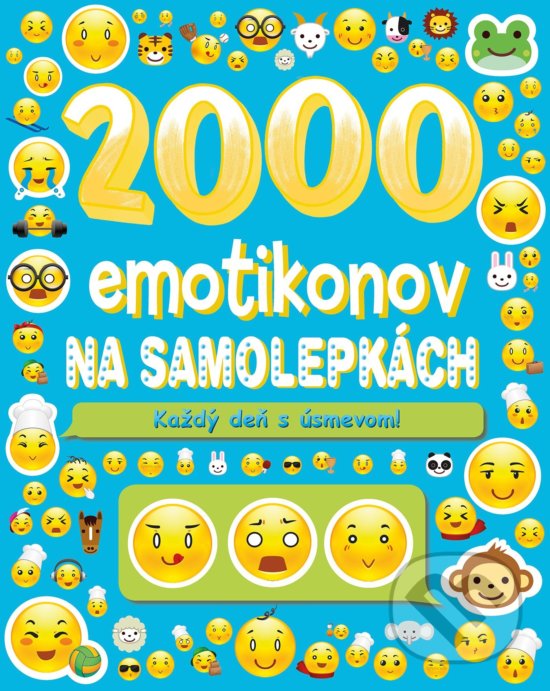 Levně 2000 emotikonov na samolepkách (Na každý deň s úsmevom!)