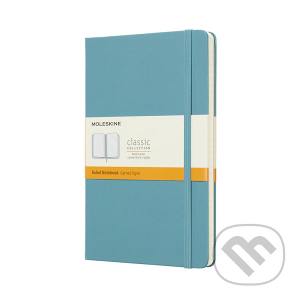 Levně Moleskine - modrozelený zápisník (stredný, linajkovaný)