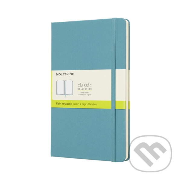 Levně Moleskine - modrozelený zápisník (stredný, čistý)