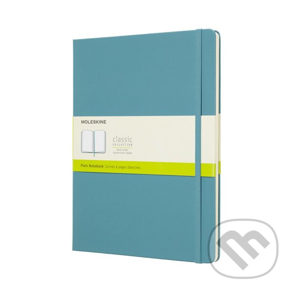Levně Moleskine - modrozelený zápisník (veľký, čistý)