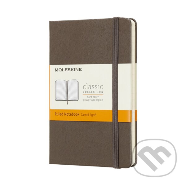 Levně Moleskine - hnedý zápisník (malý, linajkovaný)