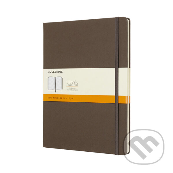 Levně Moleskine - hnedý zápisník (veľký, linajkovaný)