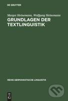 Kniha: Grundlagen der Textlinguistik (Wolfgang Heinemann). De Gruyter, 2002