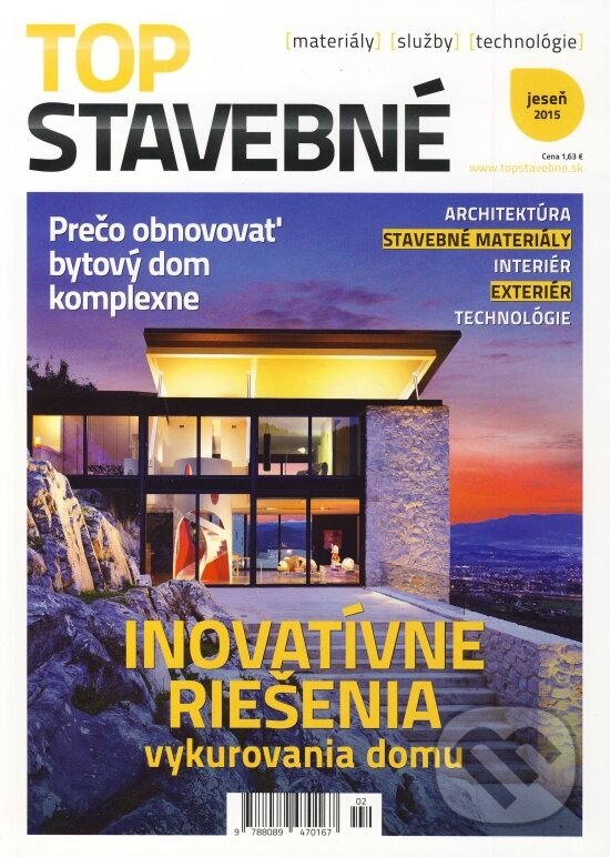 Kniha Top stavebné materiály, služby, technológie jeseň 2015