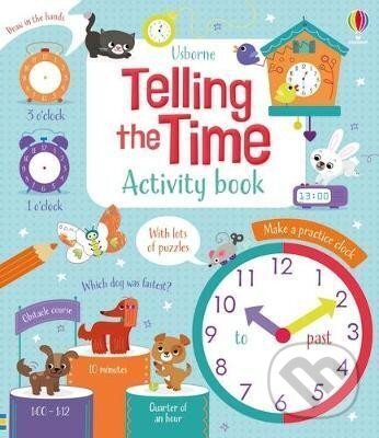 Telling the time activity book Usborne Publishing