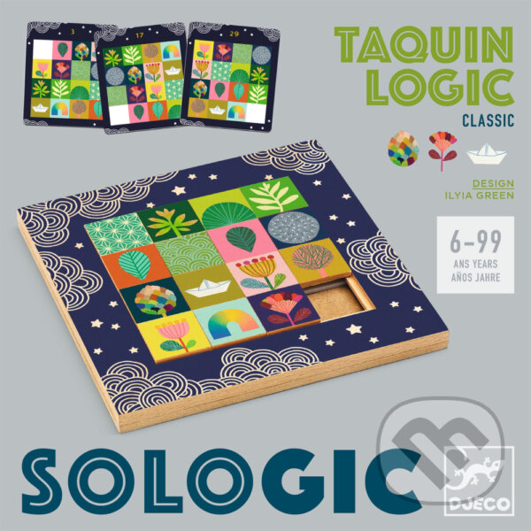 Společenská hra: SOLOGIC: Hlavolam Taquin Logic (Djeco). Djeco, 2025