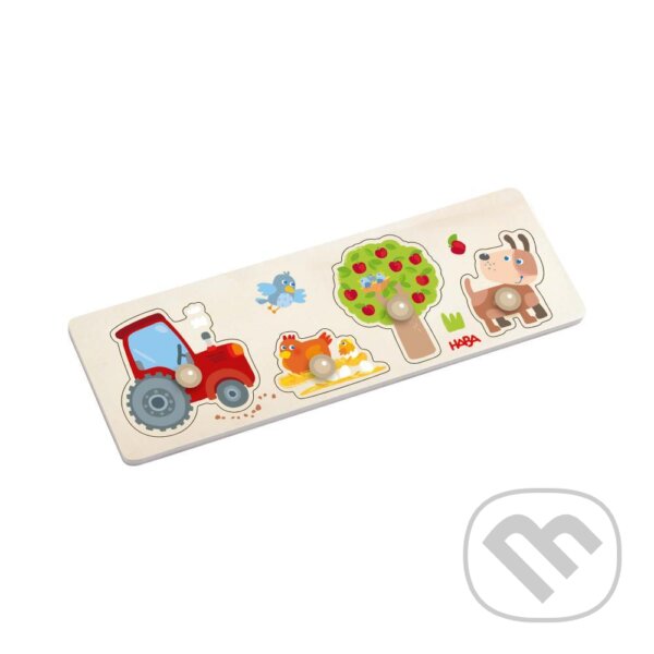 Levně Drevené vkladacie puzzle s úchytom Farma - puzzle z kategorie Maxi dieliky