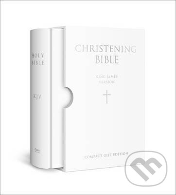 HOLY BIBLE: King James Version (KJV) White Compact Christening Edition
