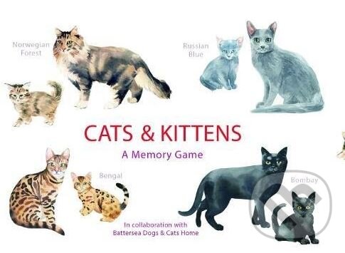 Levně Cats and Kittens (A Memory Game) - Marcel George (ilustrácie)