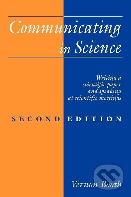 Kniha: Communicating in Science (Booth). Cambridge University Press, 2006