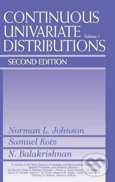 Kniha: Continuous Univariate Distributions (Norman L. Johnson). Wiley-Interscience, 1994