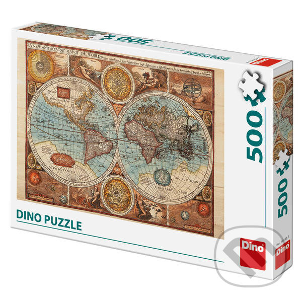 Levně Mapa světa z r.1626 - puzzle z kategorie Ostatné