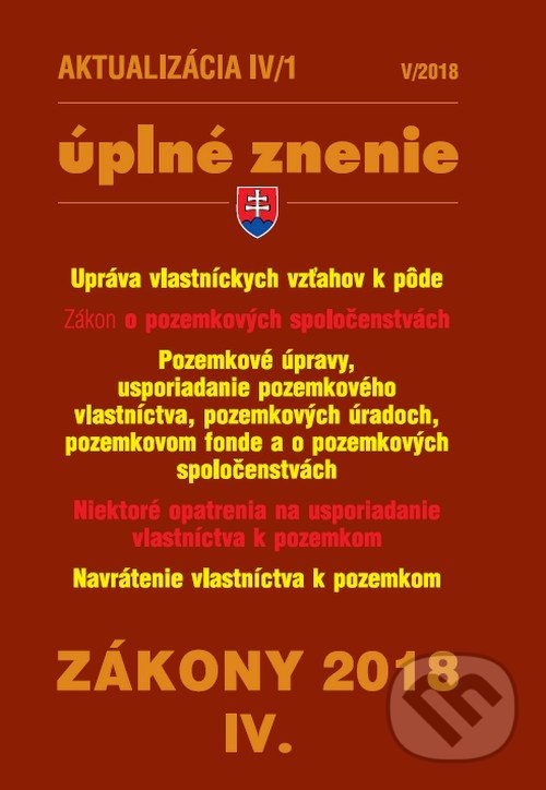 Levně Aktualizácia IV/1 2018…