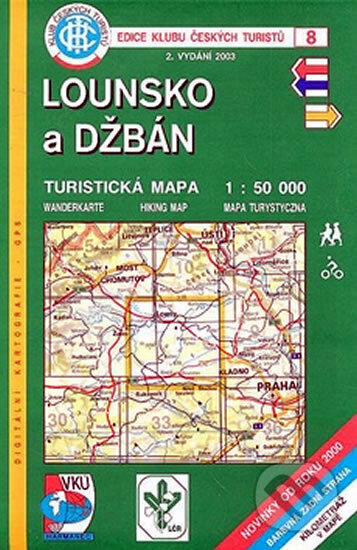 Kniha: KČT 08 - Lounsko a Džbán (Klub českých turistů). Klub českých turistů, 2003