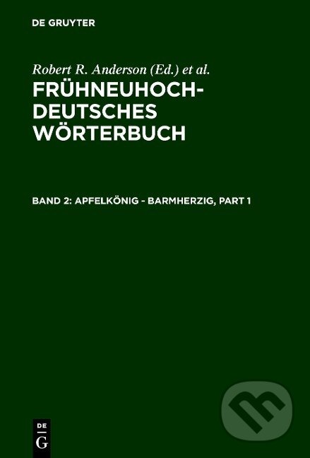 Kniha: apfelkönig - barmherzig (Oskar Reichmann). De Gruyter, 1994