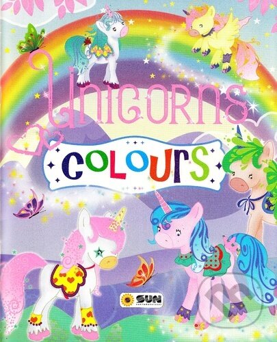 Levně Unicorns colours (barevné s glitry) - kniha z kategorie Omaľovávanky