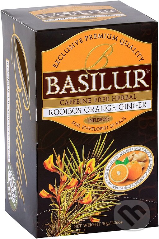 Levně Roibos Orange Ginger (Pravý ceylónsky porciovaný čaj)