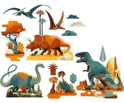 Spoločenská hra: Nálepky na okno - Dinosaury (Djeco). Djeco, 2019