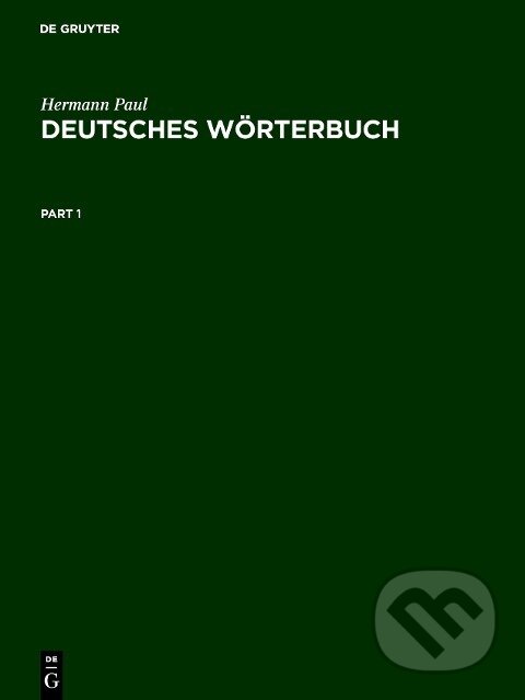 Kniha: Deutsches Wörterbuch (Hermann Paul). De Gruyter, 2002