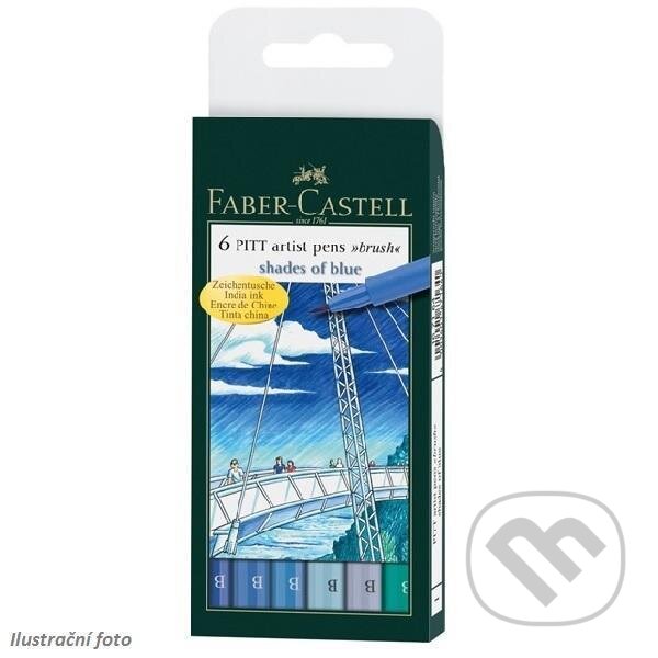 Levně Faber-Castell PITT Artist Pen Brush - Odstíny modré 6 ks