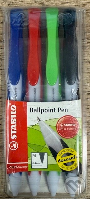 Levně STABILO ballpoint pen sada 4 pier