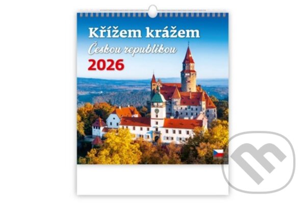 Levně Křížem krážem Českou republikou 2026 - nástěnný kalendář