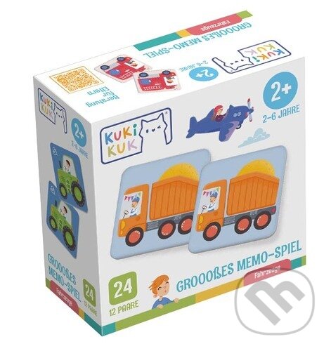Levně Grooosses Memo-Spiel Fahrzeuge - hra z kategorie Vzdelávacie hry