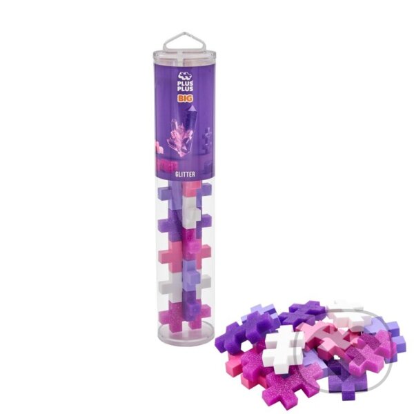 Levně Plus-Plus BIG Glitter Tuba 15 ks - hra z kategorie Stavebnice