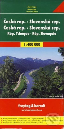 Levně Česká a Slovenská republika 1:400 000/oboustranná automapa
