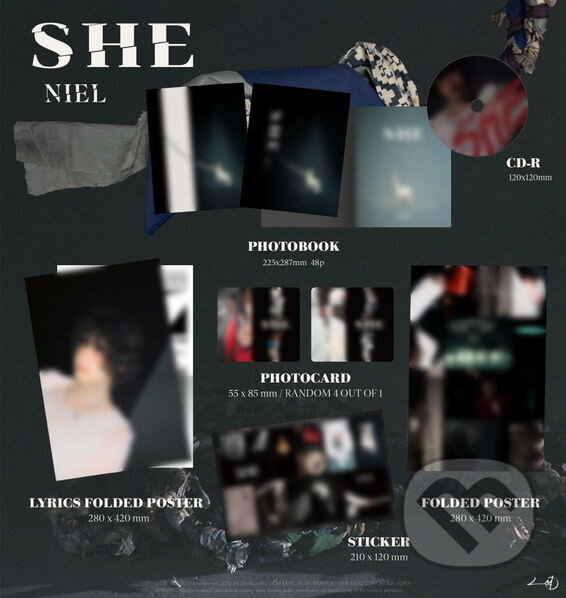 Levně Niel: She / Lyrics Poster(S) Sticker(S) Photo - Niel