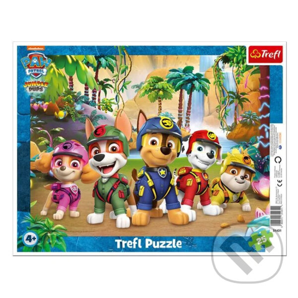 Levně Puzzle rámkové 25 Paw Patrol - puzzle z kategorie 15 – 60 dielikov