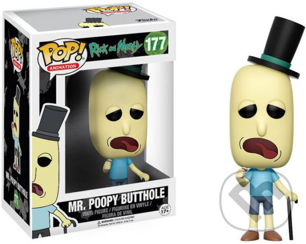 Funko POP! Animation: Rick and Morty Mr. Poopy Butthole Vinyl Figure, Funko, 2018