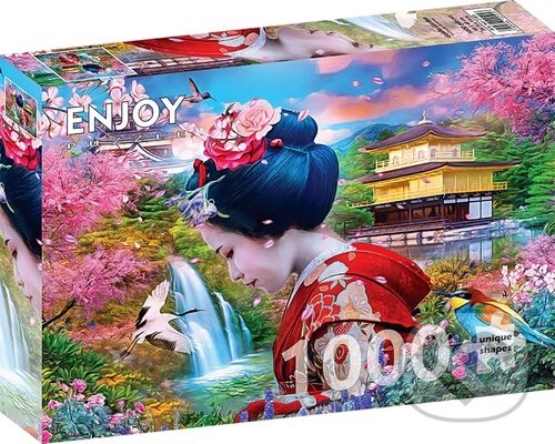 Levně Gejša v zahradě - puzzle z kategorie Umelecké