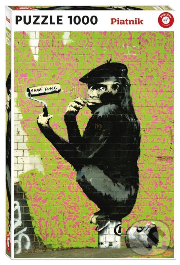 Levně Banksy: Roller Chimp - puzzle z kategorie Umelecké