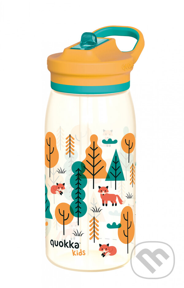 Levně Plastová fľaša s náustkom Glow Kids Forest 580 ml