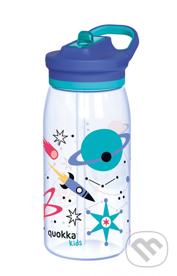 Levně Plastová fľaša s náustkom Glow Kids Space 580 ml