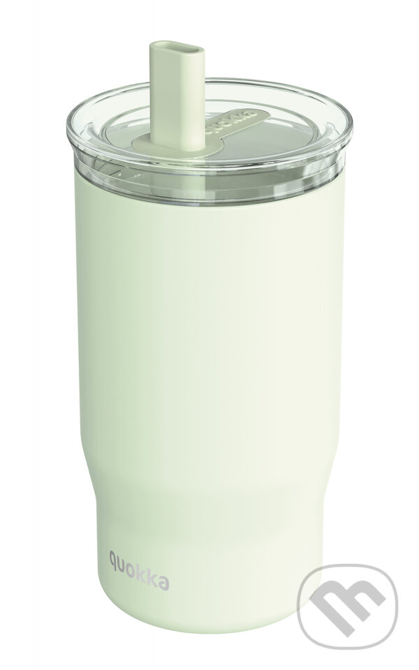 Levně Nerezový termohrnček so slamkou Mist Pastel Green 720 ml