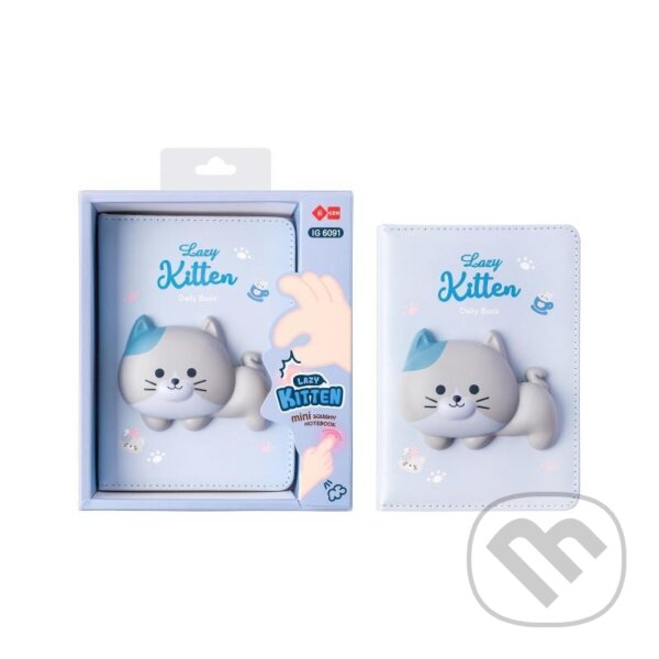 Squishy mini zápisník Kočka