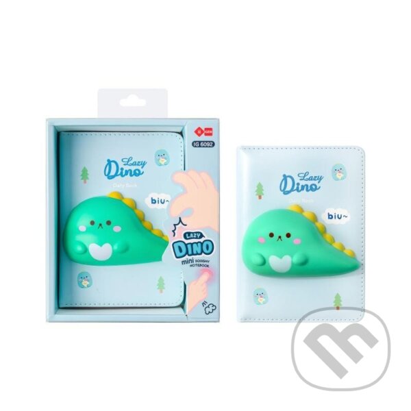 Levně Squishy mini zápisník Dino