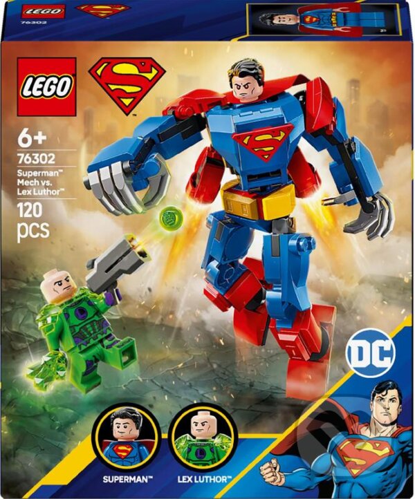 Spoločenská hra: LEGO® DC Batman™ 76302 Superman™ v robotickom obleku vs. Lex Luthor™ (LEGO). LEGO, 2025
