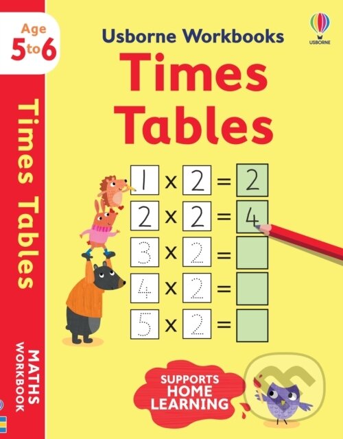 Kniha: Usborne Workbooks Times tables 5-6 (Holly Bathie). Usborne, 2021