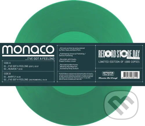 Levně Monaco: I’ve Got A Feeling (Translucent Green) LP - Monaco