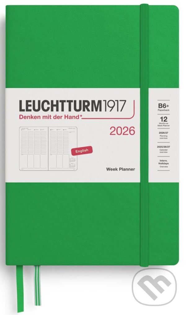 Week Planner 2026 Paperback (B6+) Spring Leaf (Leuchtturm1917). Leuchtturm1917, 2025