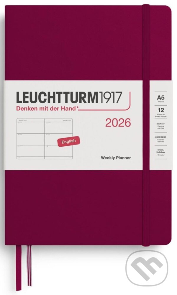 Weekly Planner 2026 Medium (A5) Port Red (Leuchtturm1917). Leuchtturm1917, 2025