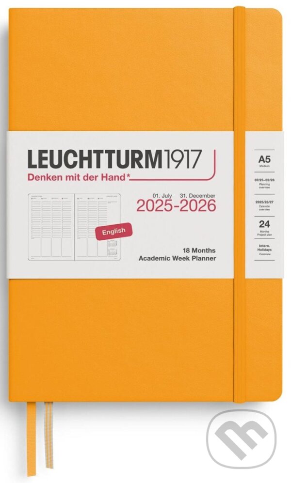 Academic Week Planner 2026 Medium (A5) 18 Months Rising Sun (Leuchtturm1917). Leuchtturm1917, 2025