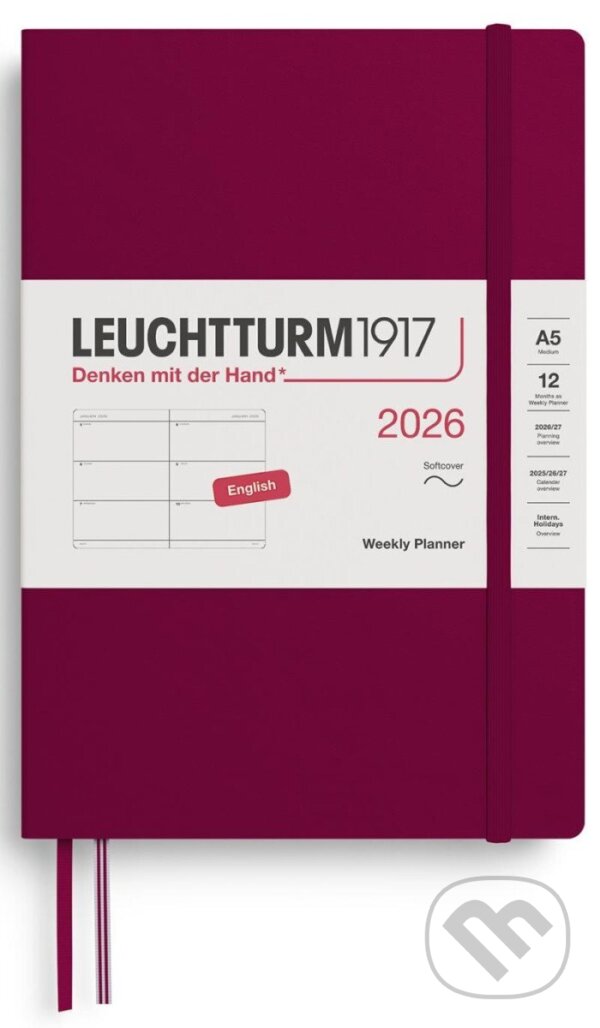 Weekly Planner 2026 Medium (A5) Port Red (Leuchtturm1917). Leuchtturm1917, 2025