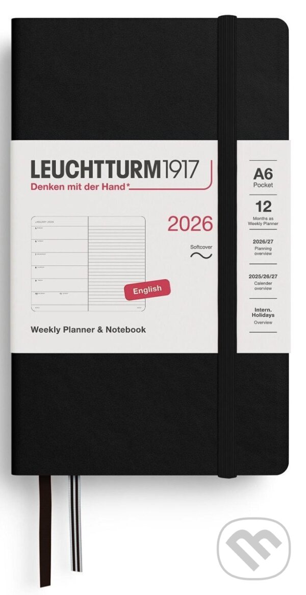 Weekly Planner & Notebook 2026 Pocket (A6) Black (Leuchtturm1917). Leuchtturm1917, 2025